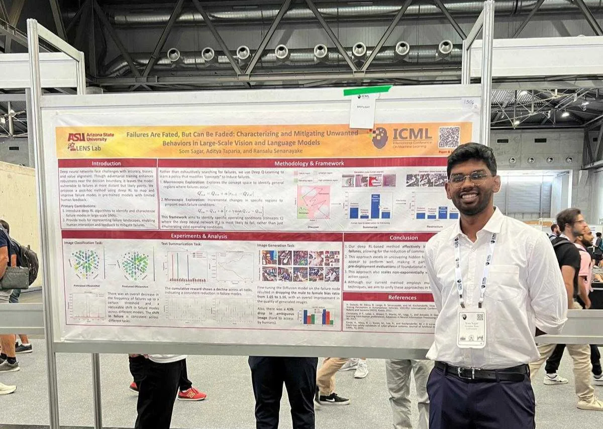 Som presenting his spotlight paper at ICML 2024.
